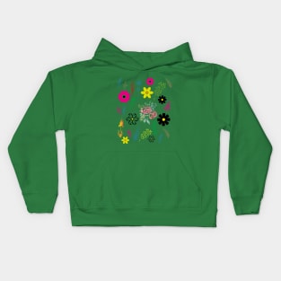 Funny Flowers Collection Kids Hoodie